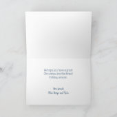 ギンガーブレッドロウハウスクリスマスカード シーズンカード (内部)