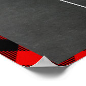 ギンガーブレッド休日ジェンダー投票ボード赤を表示 ポスター (角)