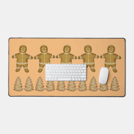 ギンガーブレッド少年と木 デスクマット
