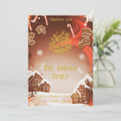 ギンガーブレッド村とカスタム家族のメッセージ 招待状 (スタンド正面)