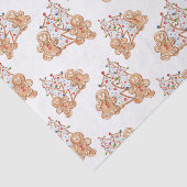 ギンガーブレッド男の子、女の子クリスマスツリー 薄葉紙 (詳細)