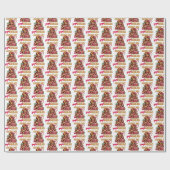 ギンガーブレッドDivaアーバンおもしろいルクリスマス ラッピングペーパー (フラット)