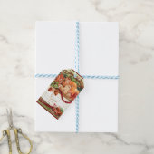 ギンガ初期のーブレッドバスケットギフトラベル ギフトタグ (より糸付き)