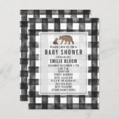 ギンガ動揺してムバーラップが赤ちゃんシャワーを負担 招待状 (正面/裏面)