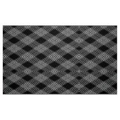 ギンガ市松模様にムブラック及びグレー模様織物 ファブリック (ファットクウォーター)