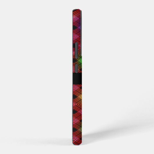 ギンガ市松模様にム数々のの模様名前をカスタムする SAMSUNG GALAXYケース (右側面)