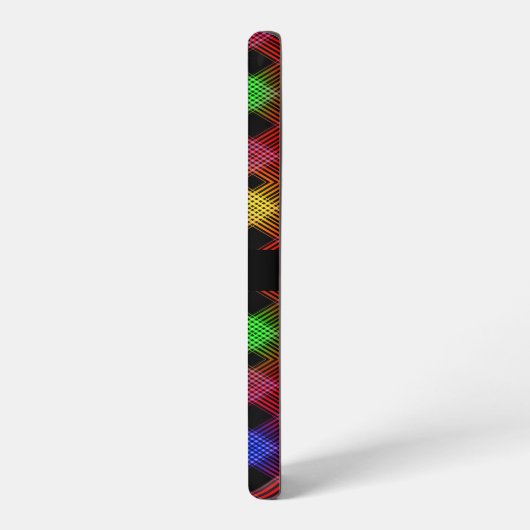 ギンガ市松模様にム数々のの模様名前をカスタムする SAMSUNG GALAXYケース (左側面)