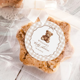 ギンガ男女兼用ムテディベア赤ちゃんシャワー ラウンドシール