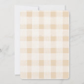 ギンガ男女兼用ムテディベア赤ちゃんシャワー 招待状 (裏面)