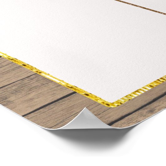 ギンガ素朴ーパン木材ジェンダー投票ボード ポスター (角)