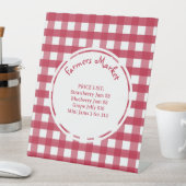 ギンガ赤と白ム農家市場 台座サイン (インサイチュ)