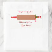 ギンガ転がーパンのピンステッカー 長方形シール (バッグ)