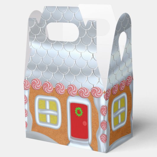 ギンガ飾ーブレッドパーティークリスマスハウス フェイバーボックス (オープン)