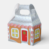 ギンガ飾ーブレッドパーティークリスマスハウス フェイバーボックス (正面サイド)