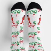 ギングルの鐘のプリント高品質ド豪華感じさ ソックス (上部)