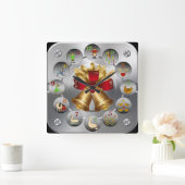 ギングル玉～クリスマスの12日～ スクエア壁時計 (ホーム)