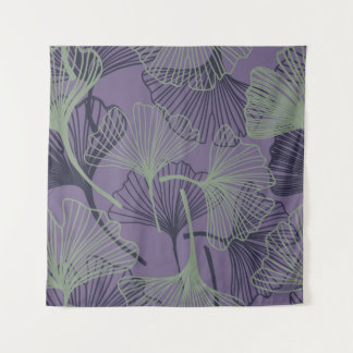 ギンコ・ビロバ：抽象芸術ヴィンテージパターン。 タペストリー