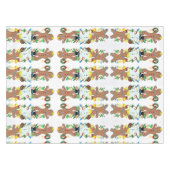 ギンジャーブレッドと雪だるまのクリスマス テーブルクロス (正面(横))