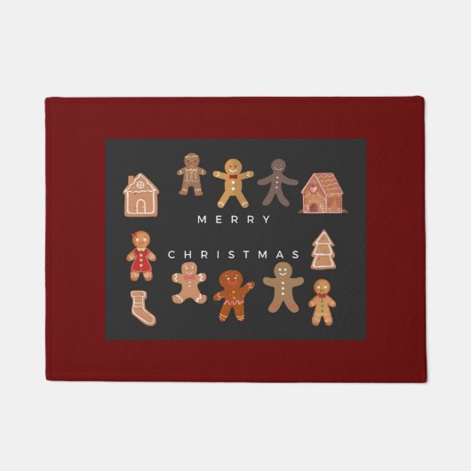 ギンジャーブレッドクリスマス ドアマット (正面)