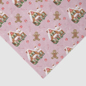 ギンジャーブレッドハウスピンククリスマスティッシュペーパー 薄葉紙 (詳細)