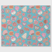 ギンジャーブレッ飾ドのかわいいクッキー ラッピングペーパー (フラット)