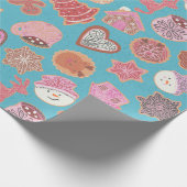 ギンジャーブレッ飾ドのかわいいクッキー ラッピングペーパー (角)