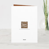 ギンジャーブレ飾ッドのフォトクリスマス シーズンカード (裏面)