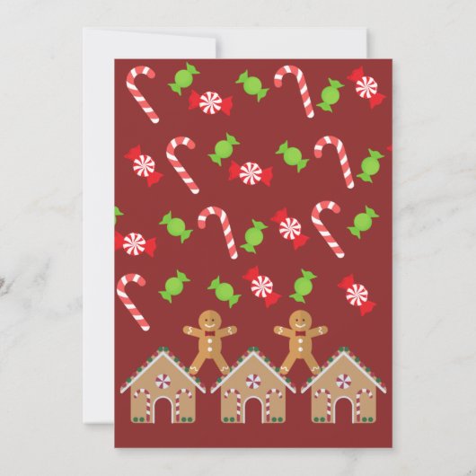 ギンジャーブレ飾ッドパーティの招待状 招待状 (裏面)