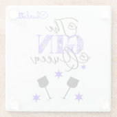 ギンスタイリッシュクイーンホワイト ガラスコースター (裏面)