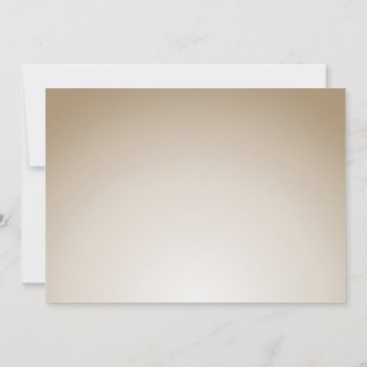 ギンレーン |モダン金ゴールドフェイクリハーサル 招待状 (裏面)