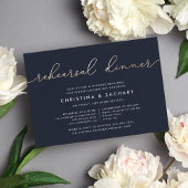 ギンレーン |モダン金ゴールドフェイクリハーサル 招待状