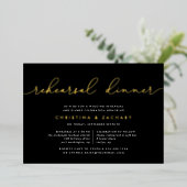 ギンレーン |リハーサルディナーフォイル招待状 箔招待状 (立ち正面)