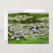 ギヴェルニーからの挨拶！ ポストカード (正面/裏面)