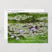 ギヴェルニーからの挨拶!ポストカード ポストカード (正面/裏面)