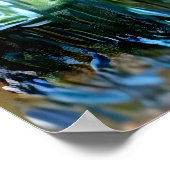 ギヴェルニーの庭の虹彩と睡蓮 ポスター (角)