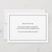 ギークおたくをテーマにした40歳の誕生日パーティの招待状 招待状 (裏面)