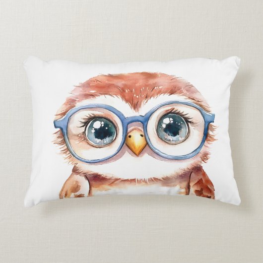 ギークおたく鳥 アクセントクッション (正面)