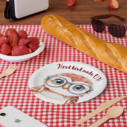 ギークおたく鳥 ペーパープレート (ピクニック)