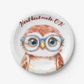 ギークおたく鳥 ペーパープレート (正面)