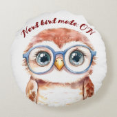 ギークおたく鳥 ラウンドクッション (裏面)
