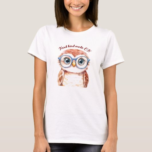 ギークおたく鳥 Tシャツ (正面)
