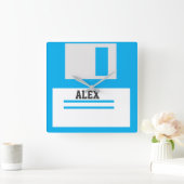 ギークおたく スクエア壁時計 (ホーム)