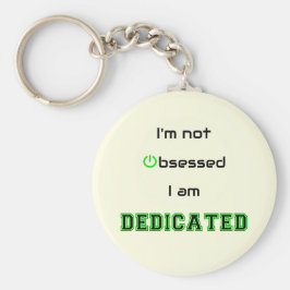 ギークおもしろい文字は執着していない キーホルダー