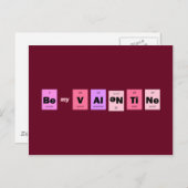 ギークのおたく科学は私のバレンタインです シーズンポストカード (正面/裏面)