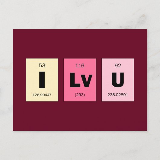 ギークのおたく科学I愛 ポストカード (正面)