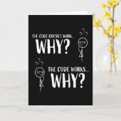 ギークのおもしろいコーディング・プログラマー・ギフト カード (黄色い花)