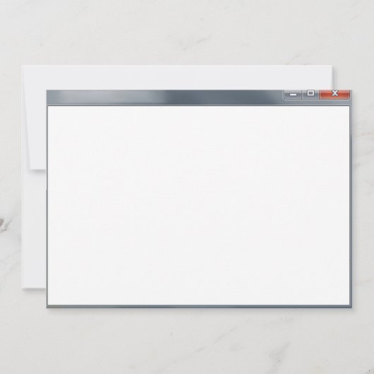 ギークのエラーメッセージの保存日付の招待状の灰色 セーブザデート (裏面)