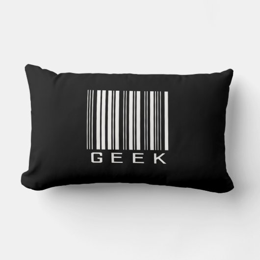 ギークのバーコード ランバークッション (正面)
