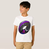 ギークのユーモアのTシャツ、B式知能検査カード管 Tシャツ (正面フル)