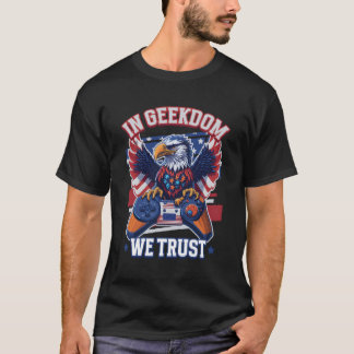 ギークの世界に誓って パトリオティック ギーク ナード ゲーマー ゲーミー Tシャツ